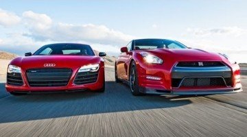Audi r8 vs nissan gtr 2013 #3