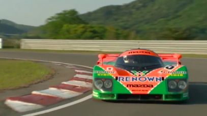 Mazda 787B test voor terugkeer