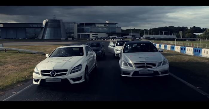 The Silver Arrows of Mercedes Benz World