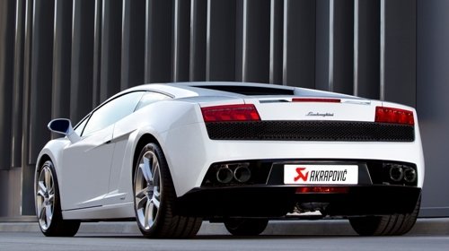 Lamborghini Gallardo met Akrapovic Uitlaat