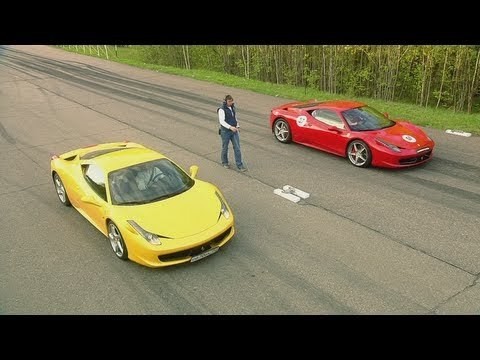 Ferrari 458 Italia vs Nissan GT-R and BMW M6