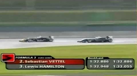 Hamilton vs Vettel in Formula 3