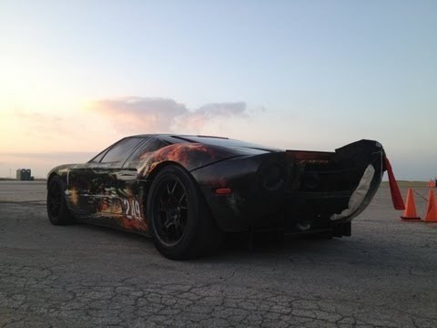 Twin turbo ford gt texas mile