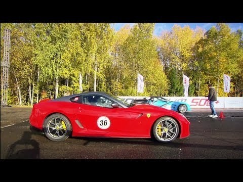 Ferrari 599 GTO vs Corvette ZR1 Lingenfelter vs GT-R Mk2