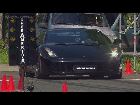 Nissan GT-R Boostlogic vs Lamborghini Gallardo Nera UGR