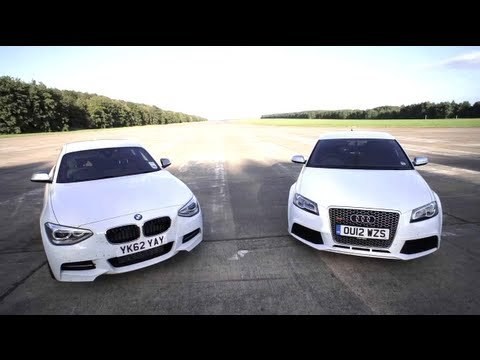 DRIVE - Chris Harris Test BMW M135i vs Audi RS3