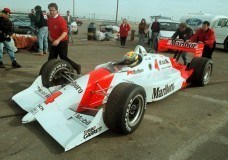 Ayrton Senna testte een Penske Indycar in '93