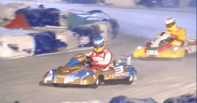 Fernando Alonso Wint Ice Karting Wrooom