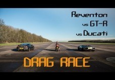 Reventon vs Nissan GT-R vs Ducati
