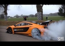 McLaren 12C GT Can-Am Edition Burnouts