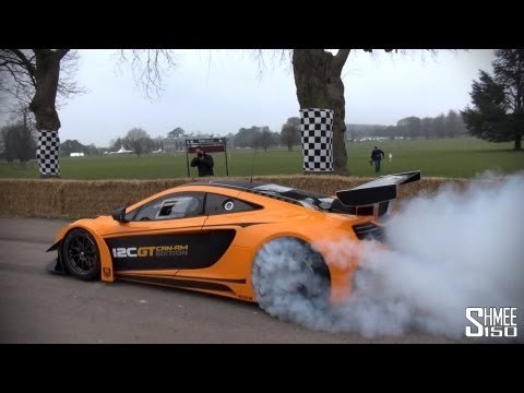 McLaren 12C GT Can-Am Edition Burnouts