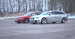 DRIVE – Tuned Audi S4 vs 2013 Audi RS4