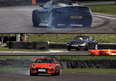DRIVE - F-Type vs 911 Carrera S Cabrio en V8 Vantage Roadster