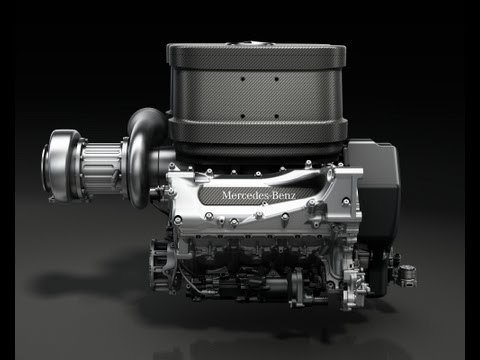 Een rondje met de nieuwe Mercedes-Benz V6 Turbo F1 motor