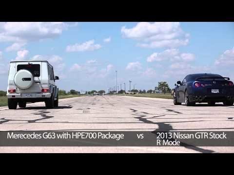 Hennessey Mercedes G63 AMG vs Nissan GT-R