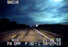 Canadese Politie Dashcam Filmt Meteoriet