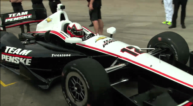 Juan Pablo Montoya tests Indycar