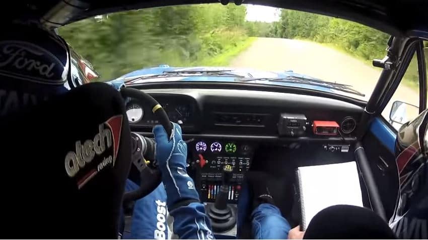 WRC-coureur + Ford Escort RS1800 = Sideways