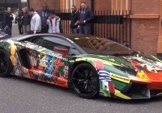 Lamborghini Aventador met WK 2014 Wrap