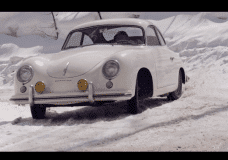 Een Porsche 356 voor de winter