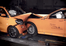 Smart ForTwo vs Mercedes S-klasse Crashtest
