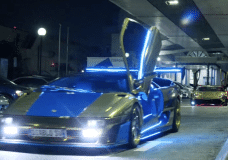 Lamborghini Led Run in Tokyo