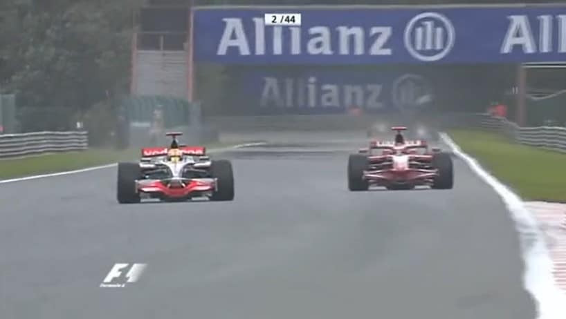 F1 Battle – Hamilton vs Raikkonen Spa 2008