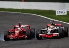F1 Battle - Hamilton vs Raikkonen Spa 2008