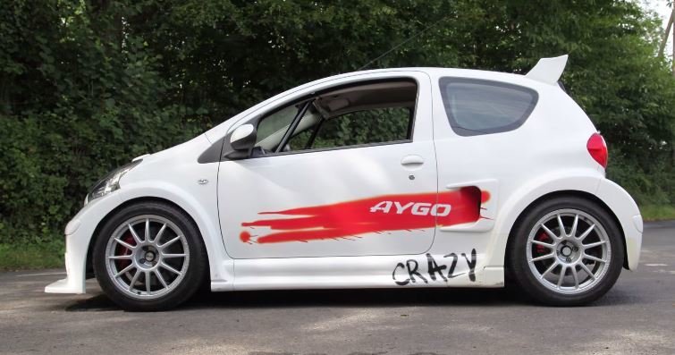 Toyota Aygo Crazy is een RWD, 200 pk, Hot Hatch Concept