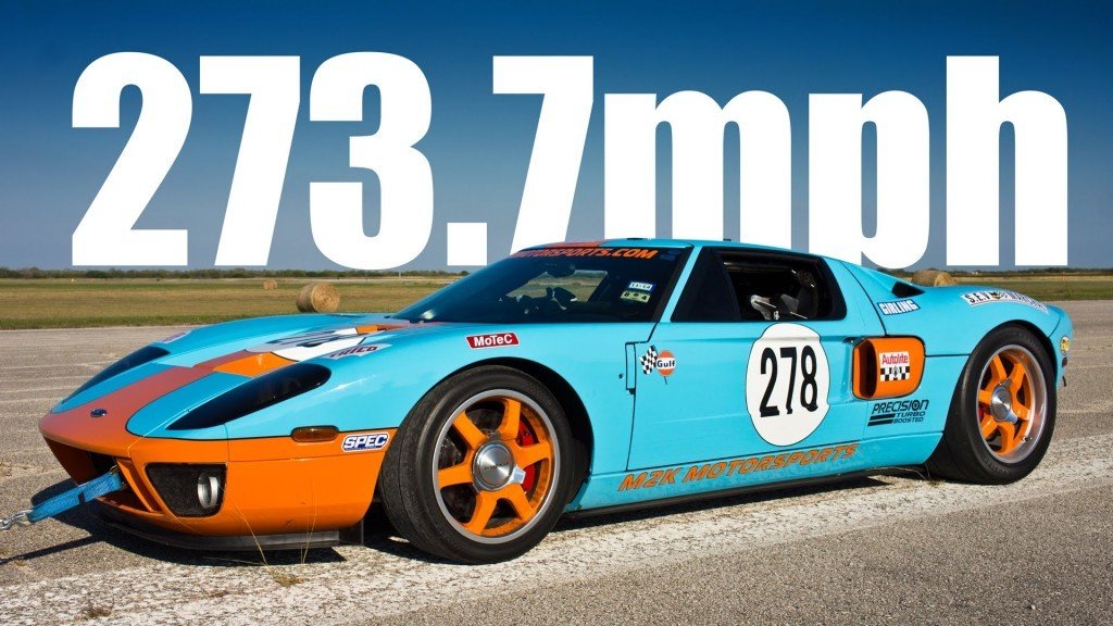 Gulf Ford GT behaalt 440 km/h in 1 mijl