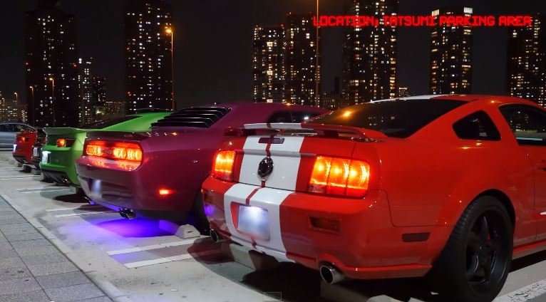 Ook Muscle Cars krijgen in Tokyo een LED-behandeling