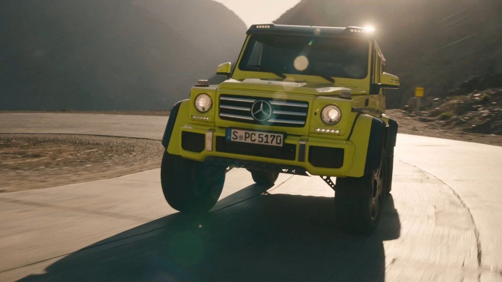 De Mercedes G500 4x4² is Badass!