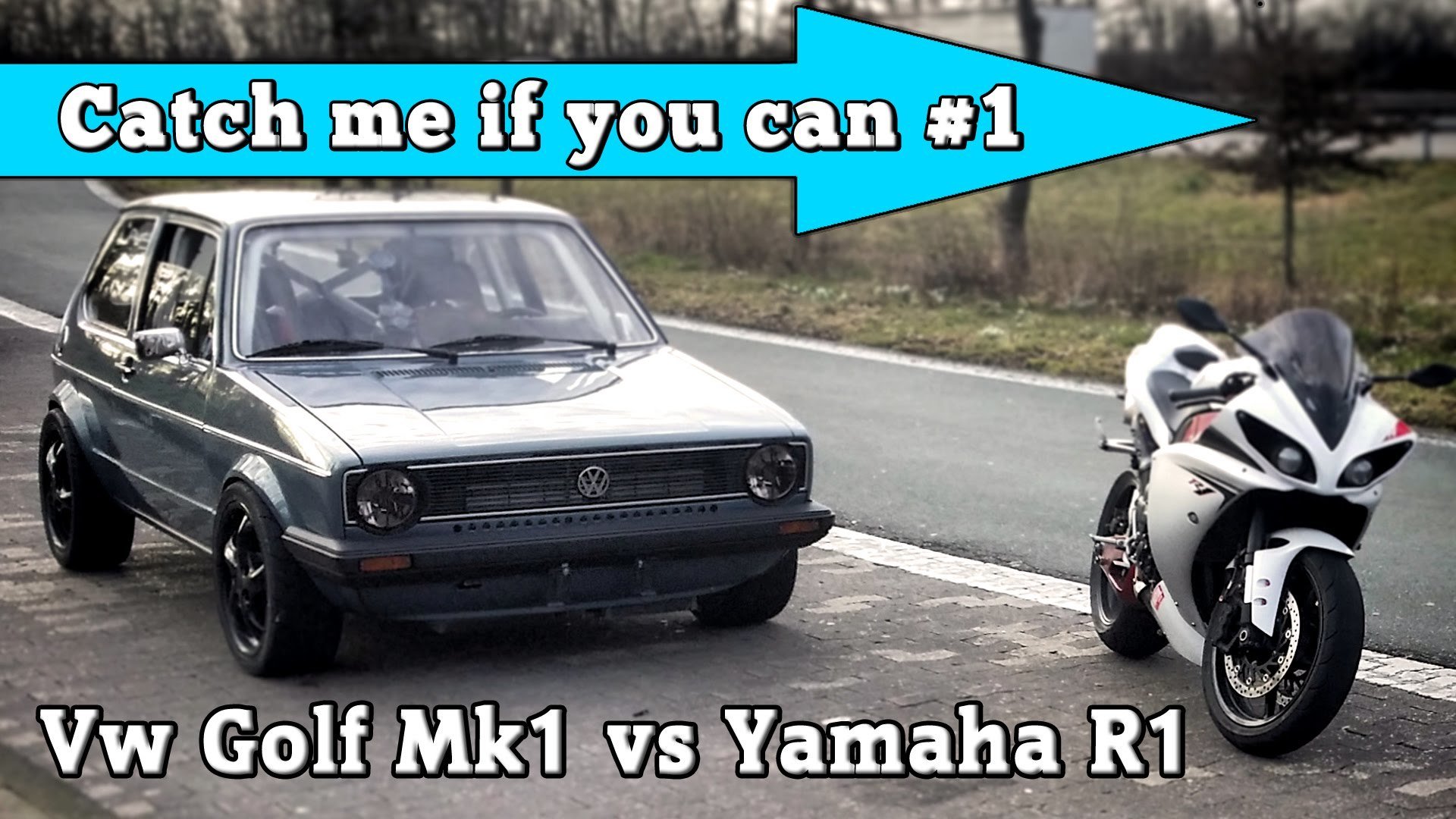 Volkswagen Golf MK1 vs Yamaha R1