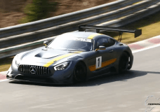 Mercedes AMG GT3 test op de Nordschleife