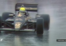 Senna's eerste Grand Prix overwinning