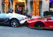 Bugatti Veyron L'or Blanc geeft Laferrari een kusje