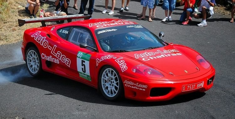 Rally rijden met een Ferrari 360