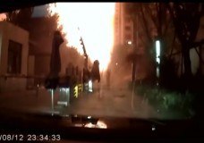 dashcam film explosie tianjin