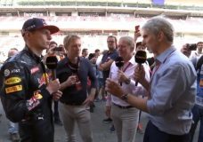 Sky Sports interview na de winst van Max Verstappen