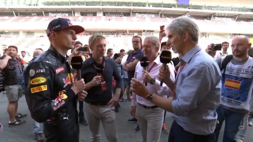 Sky Sports interview na de winst van Max Verstappen