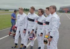 Drie generaties van McLaren-coureurs gaan karten
