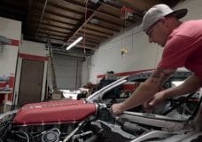 Ferrari-motor in driftauto