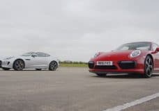 Jaguar F-Type R AWD vs Porsche 911 Turbo S