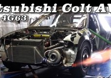 Deze Mitsubishi Colt heeft 1.296 pk!