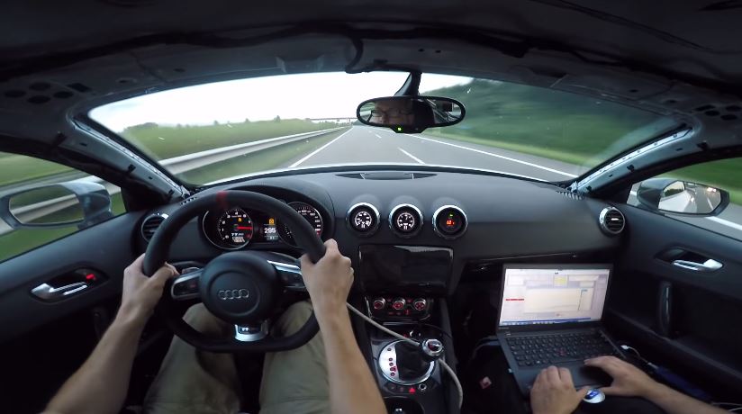 Audi TTRS Real time mapping