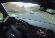 Audi TT RS spint over olie
