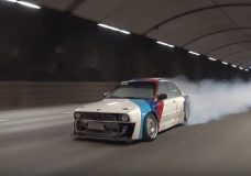 BMW E30 Turbo hult Stockholm in bandenrook