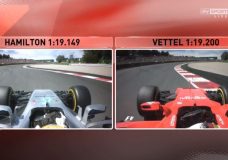 Analyse van Hamilton en Vettel's Q3 lap
