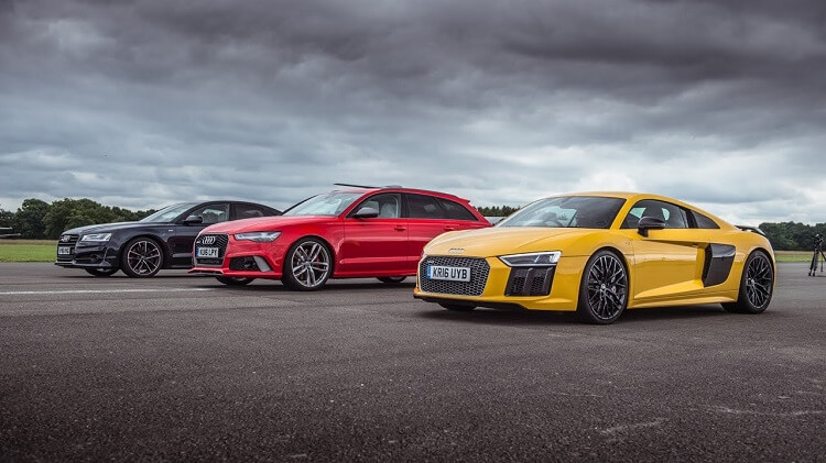 Audi R8 V10 Plus vs Audi RS6 vs Audi S8
