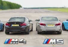 BMW M2 vs M4 vs M5 vs M6 Dragrace
